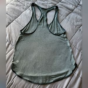 Lululemon 105 F Singlet Racer Back Gray Tank Top Size 8